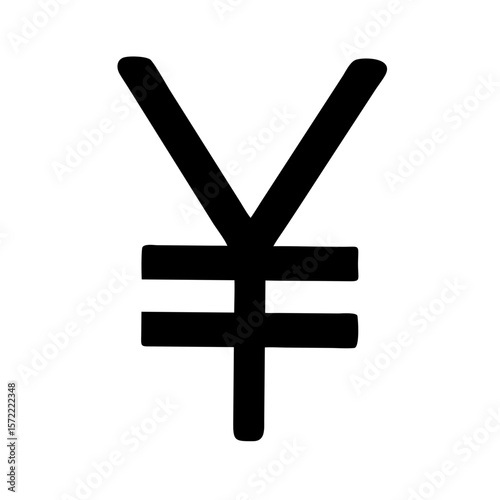 Japanese Yen Currency Symbol Silhouette yen symbol finance