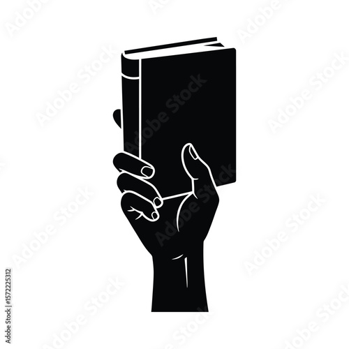 A hand holds a book, inviting the reader to explore the world of literature and knowledge