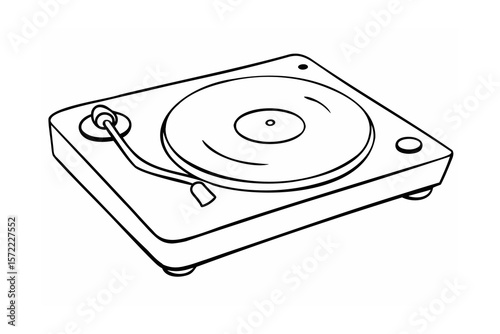 Photography Turntable with tonearm and vinyl record player