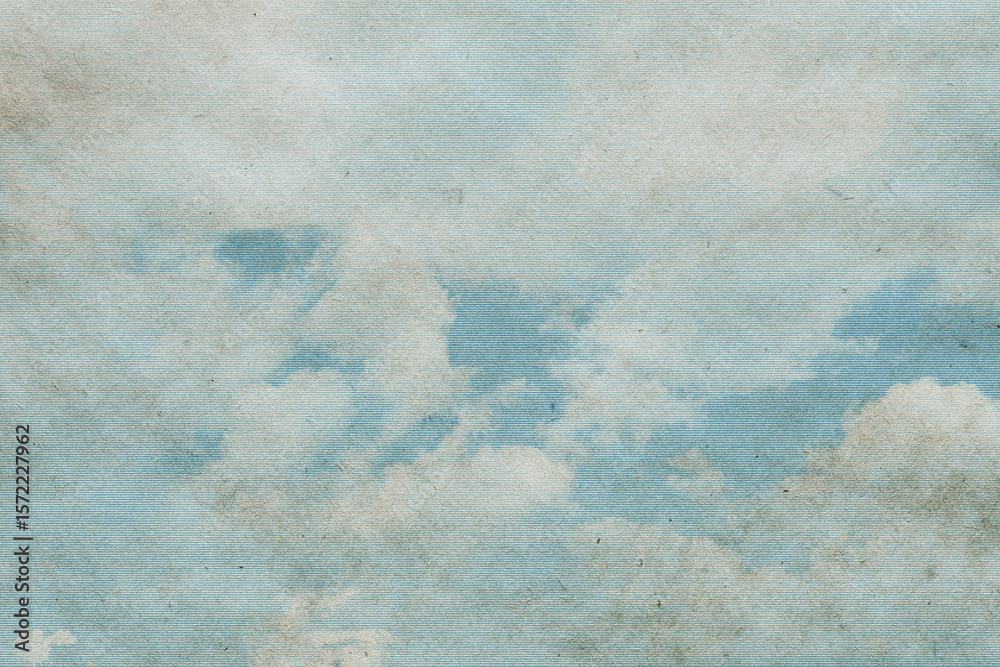 Obraz premium Vintage Blue Sky with Cloud Texture Background