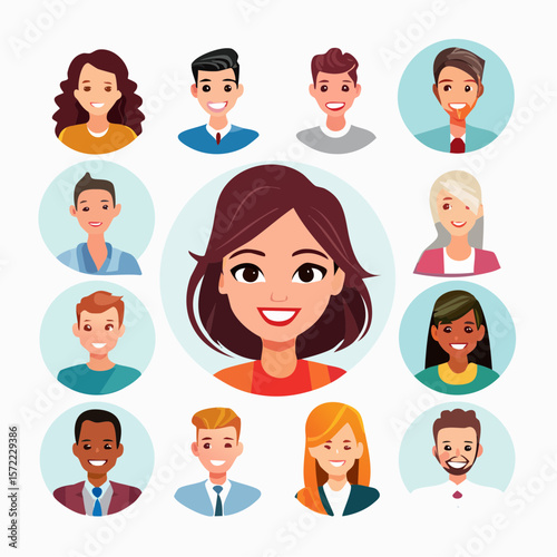 collection of head shots featuring a diverse range of smiling individuals