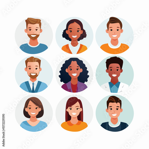 collection of head shots featuring a diverse range of smiling individuals