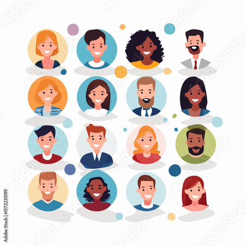 collection of head shots featuring a diverse range of smiling individuals