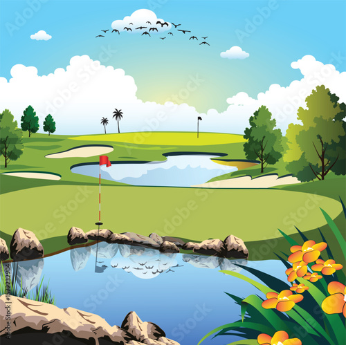 golf course bunkers