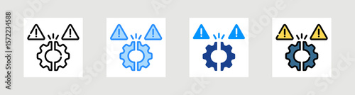 Disruption System Icon Collection Set Multiple Style