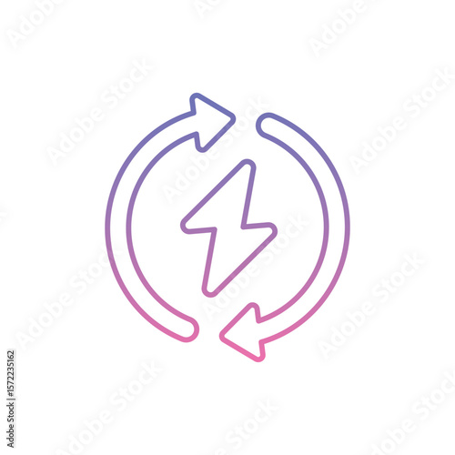 Renewable Icon vector stock illustration