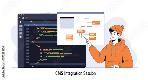 Creative Presentation About Software Development and Website Integration Process