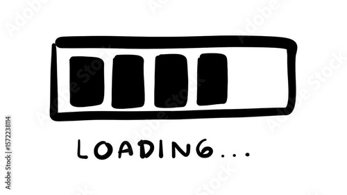 Hand Drawn Loading Bar Doodle Animation