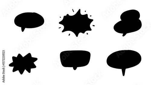 Hand Drawn Text Box Bubble Speech Doodle Animation