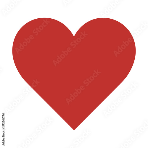 Editable red heart icon collection, modern vector symbols ideal for romance, decor and creative projects

