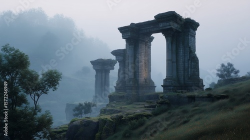Echoes of a forgotten civilization emerging from the golden sands