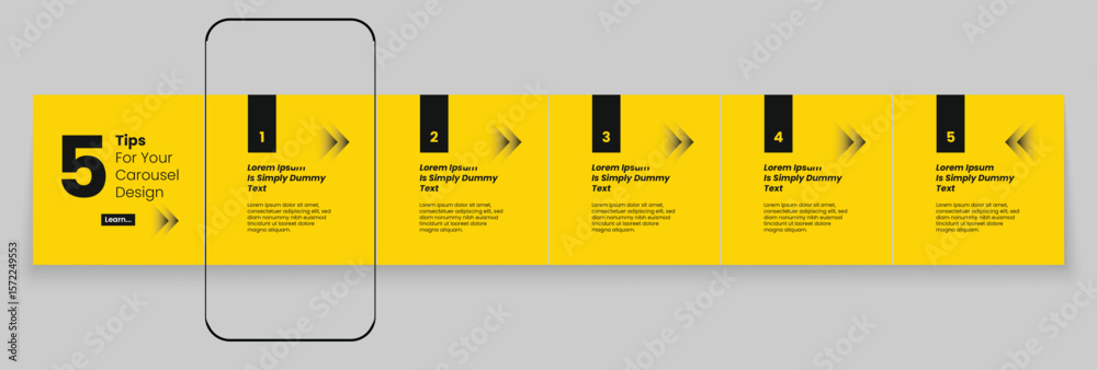 Social media banner frame or social media carousel template or media carousel post design. Editable post frame design.	