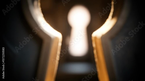 Keyhole design focused lighting opportunity concept vintage interior commercial use editorial purpose