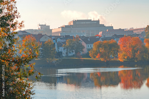 Wallpaper Mural Golden autumn in the center of Minsk. Belarus Torontodigital.ca