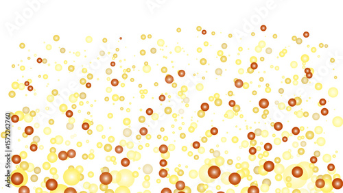 Abstract colorful background.Gold Shiny ribbons set for holiday design. Golden serpentine and confetti on transparent background.Abstract background with many falling tiny gold confetti.