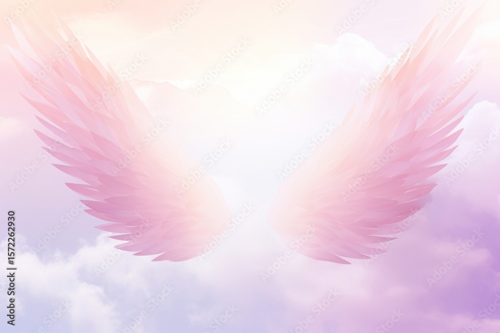 Obraz premium Angel background backgrounds outdoors nature.