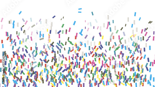 An amazing background of colorful confetti, which is perfect for celebrations. A vector illustration of festive decorations. Colorful confetti against a transparent background. Multicolored confetti.