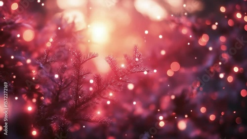 Enchanting Holiday Glow: A magical, softly lit scene, with shimmering bokeh lights, showcasing the festive spirit of the season.