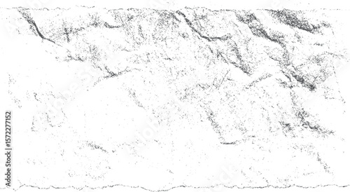 White wrinkled paper texture with realistic distressed folds and scratch effects. High contrast vintage overlay for grunge style artworks.
