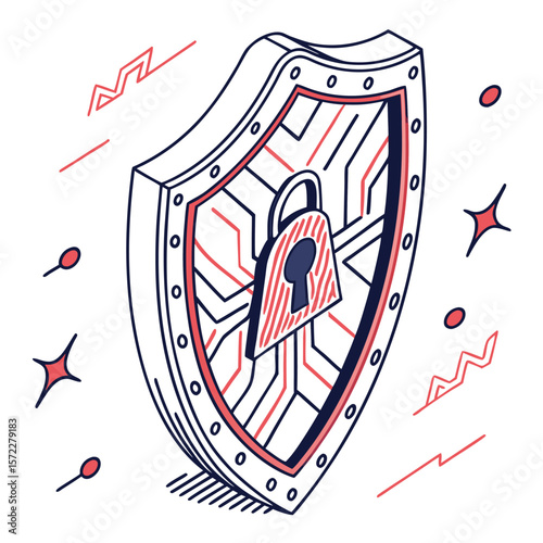 shield with cyber