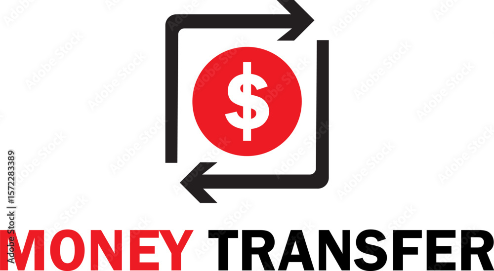 Moeny Transfer Icon Vector Illustration Moeny Transfer Icon Vector Illustration