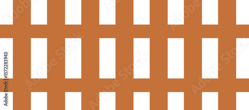 Wooden Fence Icon. Classic Garden Fencing Symbol. Simple Wooden Fence cassic picket fence that embodies simplicity and security with its clean lines and rustic charm.collection of Garden fence wooden.