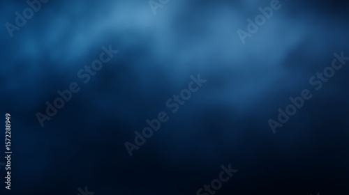 Smooth sapphire blue gradient backdrop, elegant and clean for yearbook portraits.