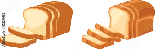 Sliced Loaf of Bread Freshly Baked Bread Slices, Perfect for Toast or Sandwiches