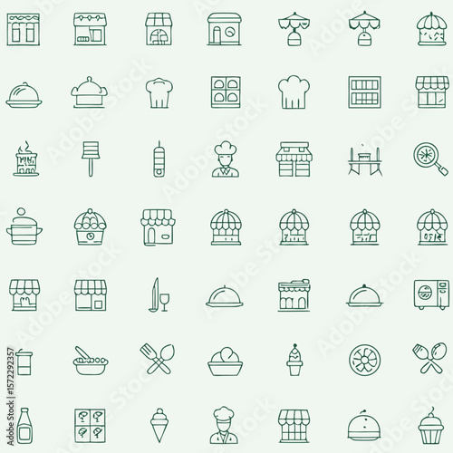 flat icons for web and mobile applications