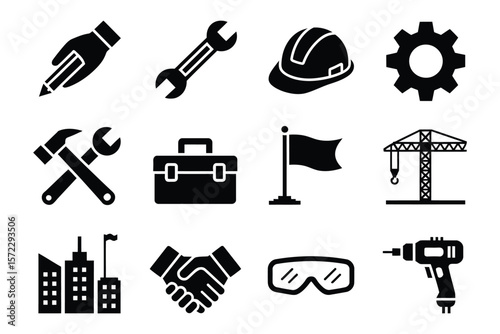 Construction and engineering icon