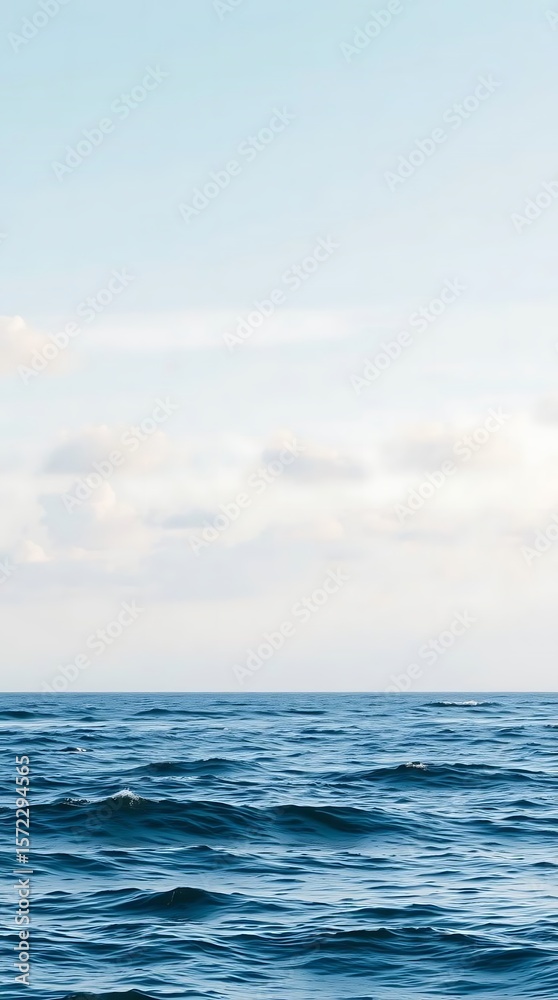 custom made wallpaper toronto digitalGentle ocean waves under a pastel sky with soft cloud formations