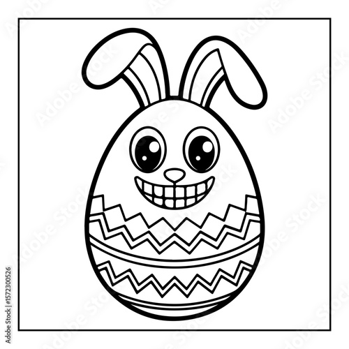 black and white easter day coloring pages