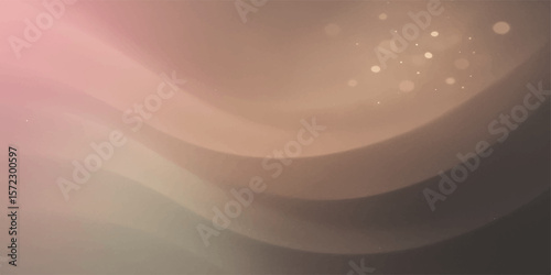  Soft golden pastel abstract background with dreamy glowing fabric waves and smooth light tone