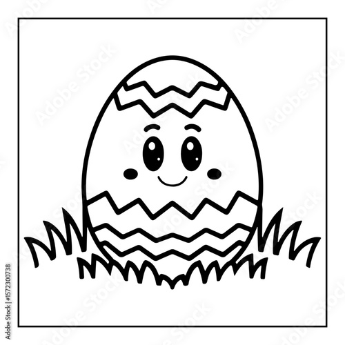 black and white easter day coloring pages