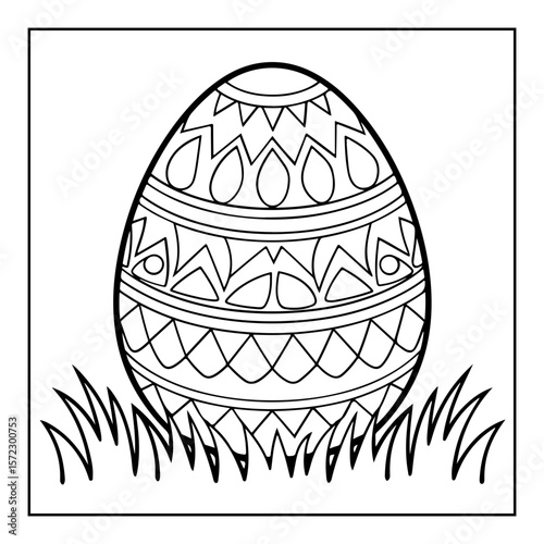 black and white easter day coloring pages