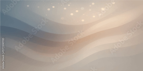 Oceanic Twilight Abstract with Blue Layers and Subtle Night Light Speckles