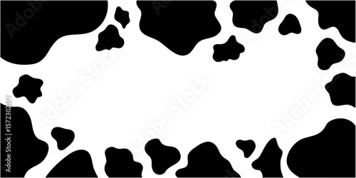 白黒の牛柄模様
