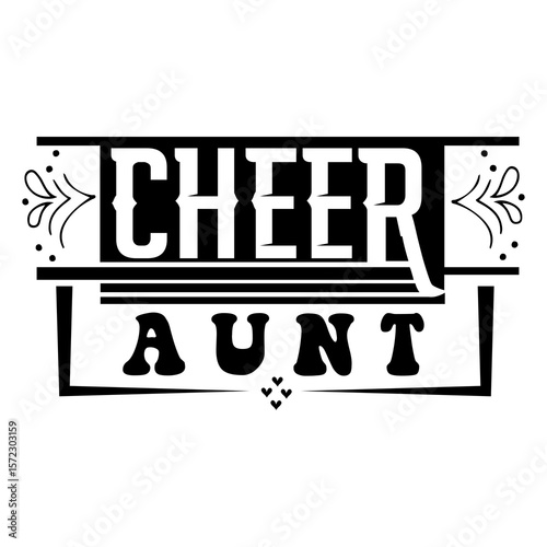 Cheer aunt SVG Design
