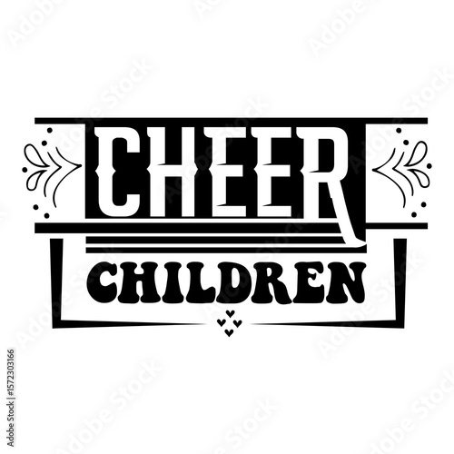 Cheer children SVG Design
