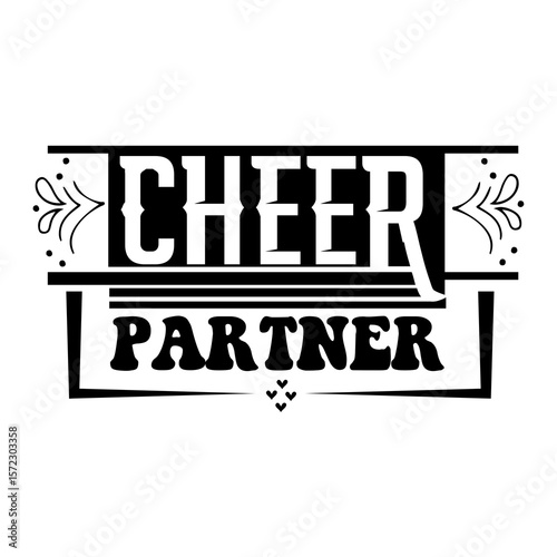Cheer partner SVG Design
