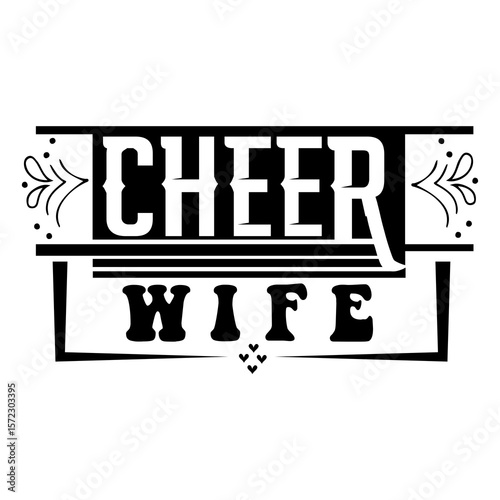 Cheer wife SVG Design
