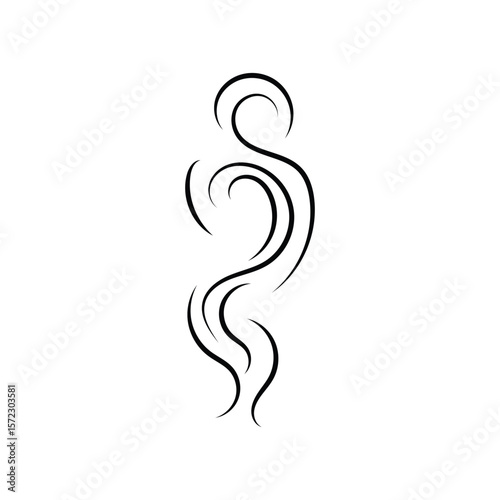 Steam and Smell Icons. Set of Smoke, Vapor, Heat Lines, and Aroma Symbols. Hot Air or Fragrance Vector Elements.

