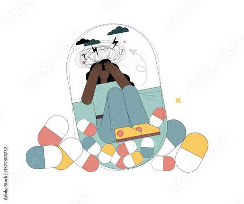 Treatment of depression. Antidepressants. Post-traumatic syndrome. Drug treatment of mental and somatic disorders.eps