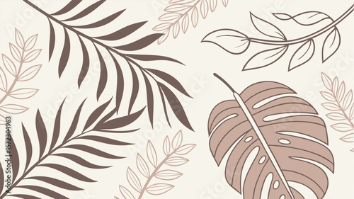 Seamless feather pattern: vector illustration of various bird feathers, a natural and vintage design element for decoration