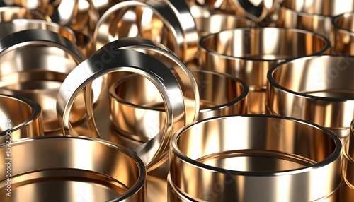 Golden rings densely packed