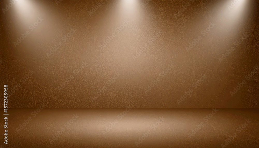Fototapeta premium Abstract smooth brown wall background layout design,studio,room,web template,business report with smooth circle gradient color 