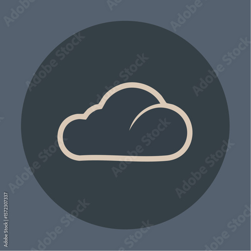vector illustration of a cloud icon