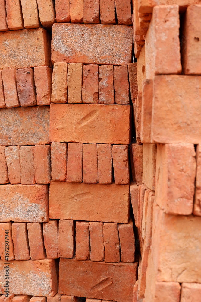 Obraz premium orange brick detail texture