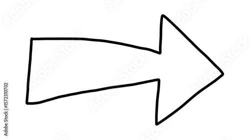 Hand Drawn Arrow Doodle Animation