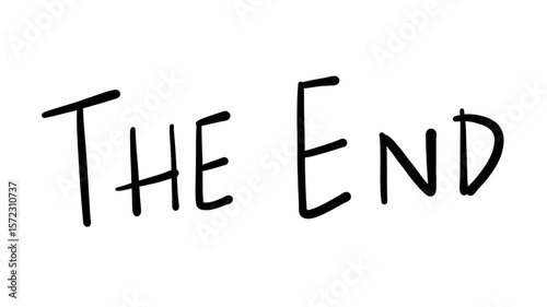 Hand Drawn The End Doodle Animation
